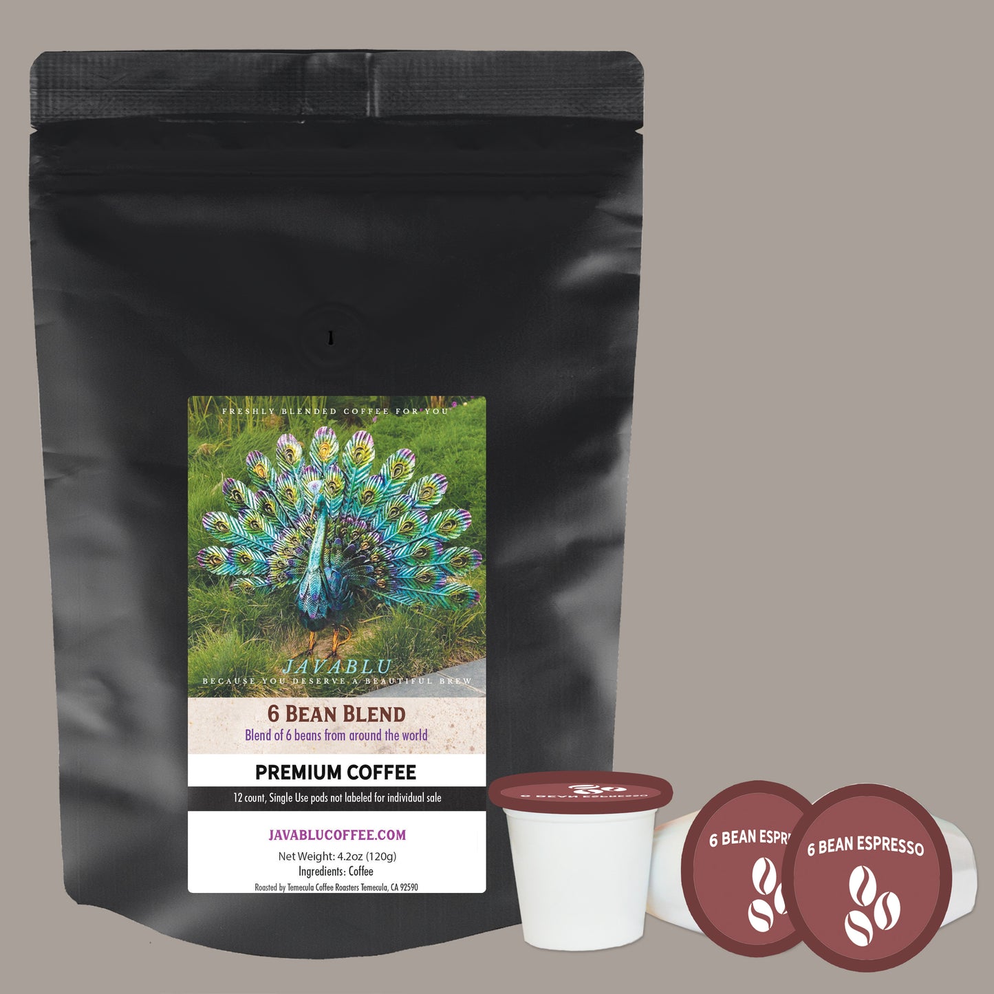 6 Bean 12ct-Individual Use Cups