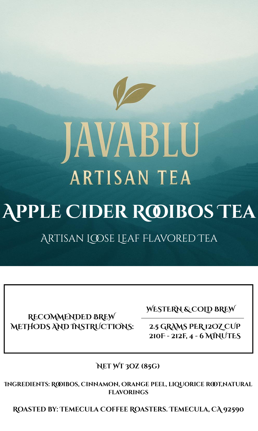 Apple Cider Rooibos Tea (Caffeine Free)