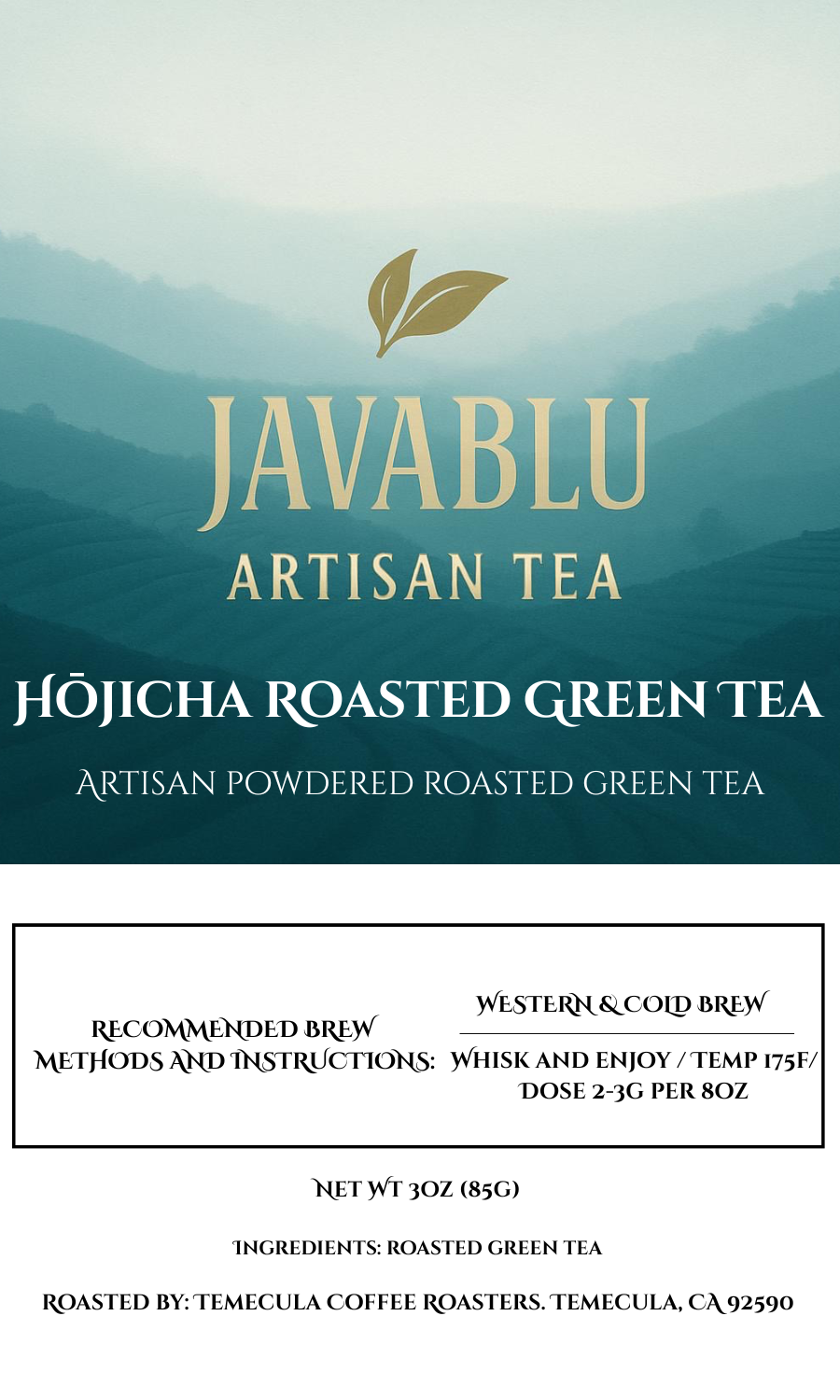 Hōjicha Powder: Roasted Green Tea